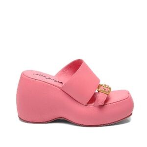 Free People Pink Mule Platforms